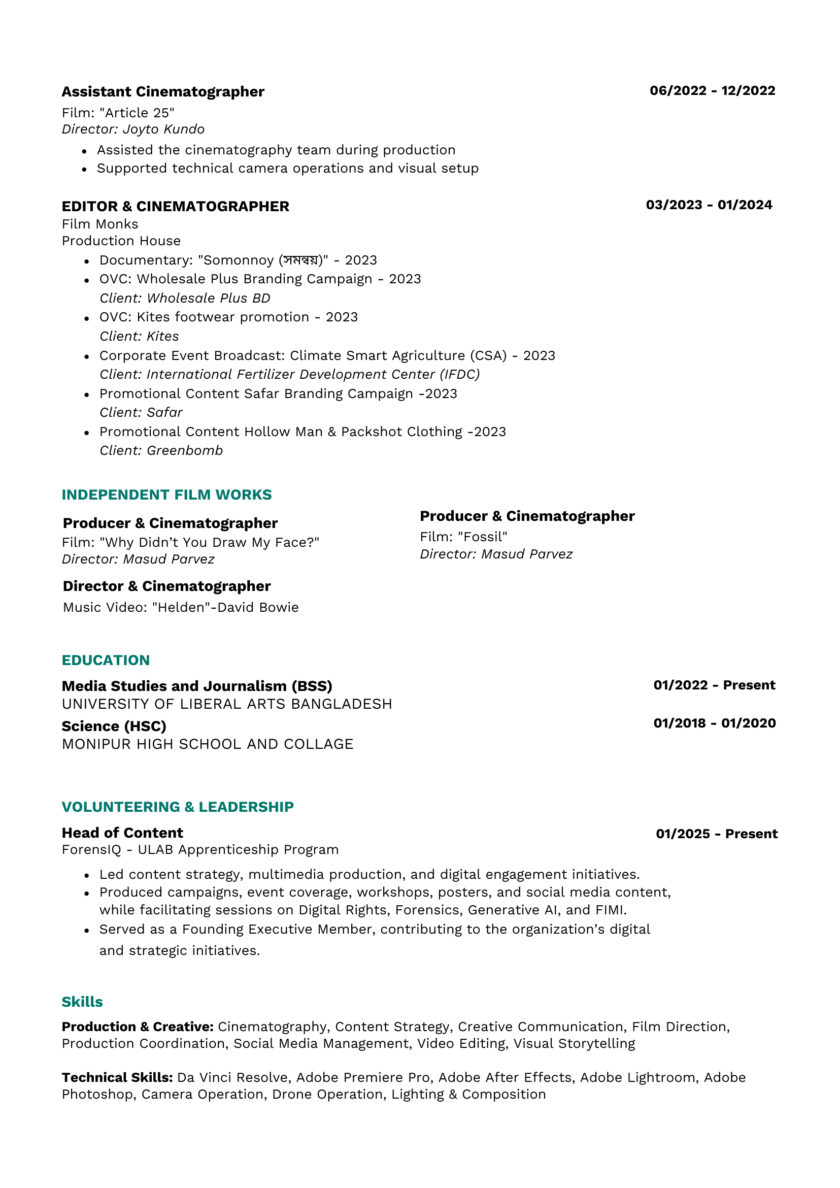 Ebsan Zaman Dipto — CV, page 2 of 2